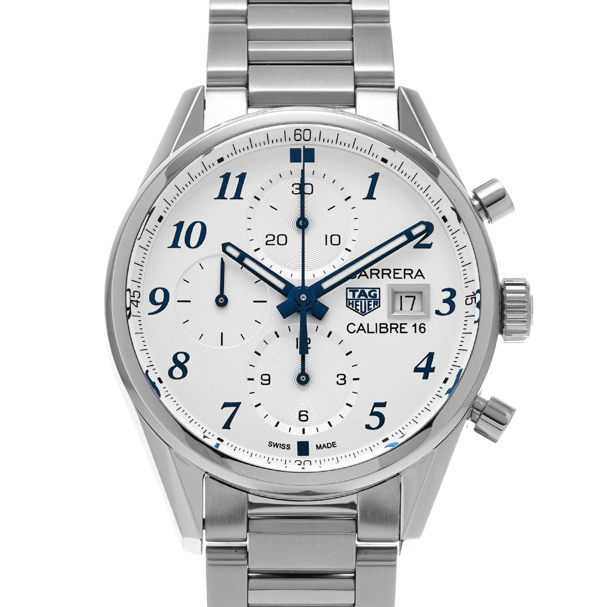 CARRERA Calibre 16 Chronograph Japan Special Edition CBK2114.BA0715 Silver TAG HEUER Men's [Pre-Owned]