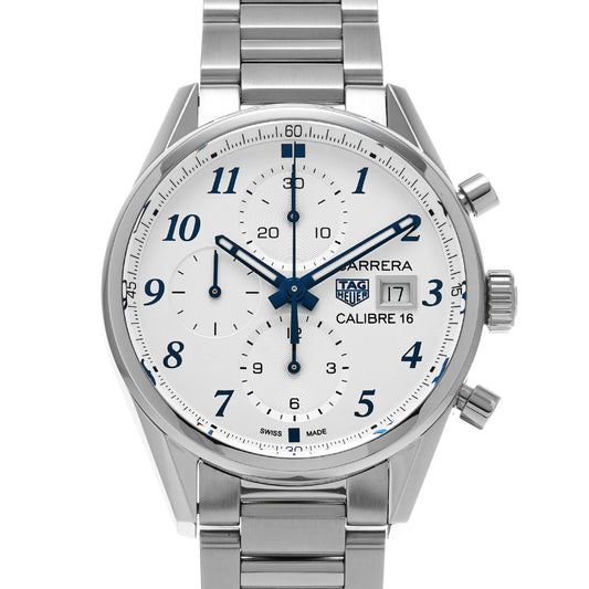CARRERA Calibre 16 Chronograph Japan Special Edition CBK2114.BA0715 Silver TAG HEUER Men's [Pre-Owned]