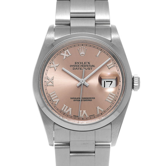 DATE JUST 16200 K (manufactured circa 2002) Pink ROLEX Men's [Pre-Owned].