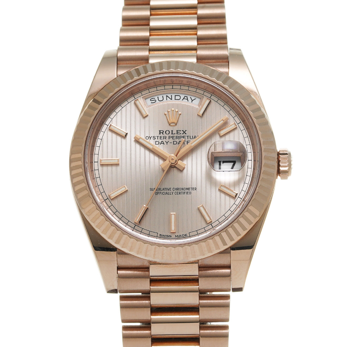 Day-Date 40 228235 Random Serial Sundust/Stripe Motif ROLEX Men's [Pre-Owned].