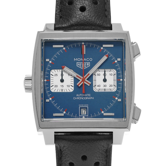 Monaco Calibre 11 Chronograph Steve McQueen CAW211P.FC6356 Blue/Silver TAG HEUER Mens [Pre-Owned]