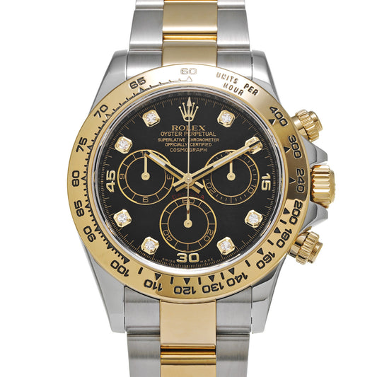 Cosmograph Daytona 116503G Random Serial Black/Diamond ROLEX Men's [Pre-Owned].