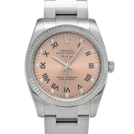 Air-King 114234G Z (manufactured circa 2006) Pink/Diamond ROLEX Men's [Pre-Owned].