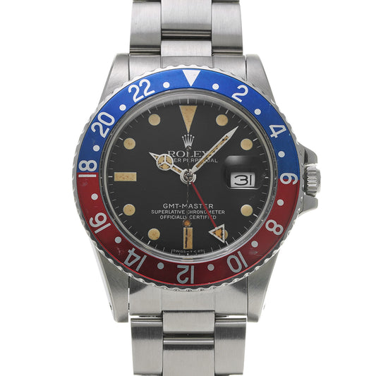 GMT Master 16750 71s (manufactured circa 1981) Black ROLEX Men's [Pre-Owned].