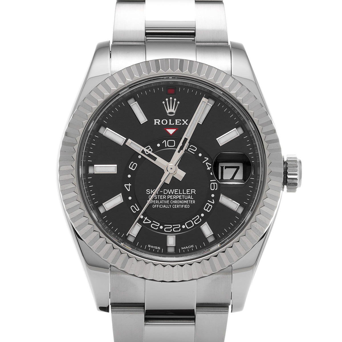 SKYDWELLER 326934 Random Serial Black ROLEX Men's [Pre-Owned].