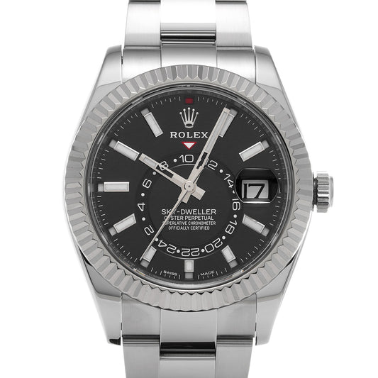 SKYDWELLER 326934 Random Serial Black ROLEX Men's [Pre-Owned].