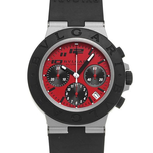Aluminum Chronograph DUCATI BB40ATCH Red/Black BVLGARI Men's [Pre-Owned].
