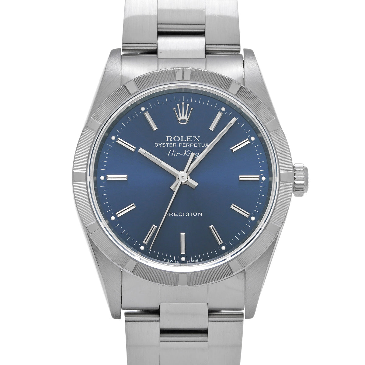 Air-King 14010 U (manufactured circa 1997) Blue ROLEX Men's [Pre-owned].