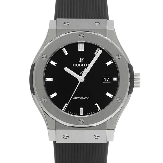 Classic Fusion Titanium Black Shiny 542.NX.1270.RX Black Lacquer HUBLOT Men's [Pre-owned]
