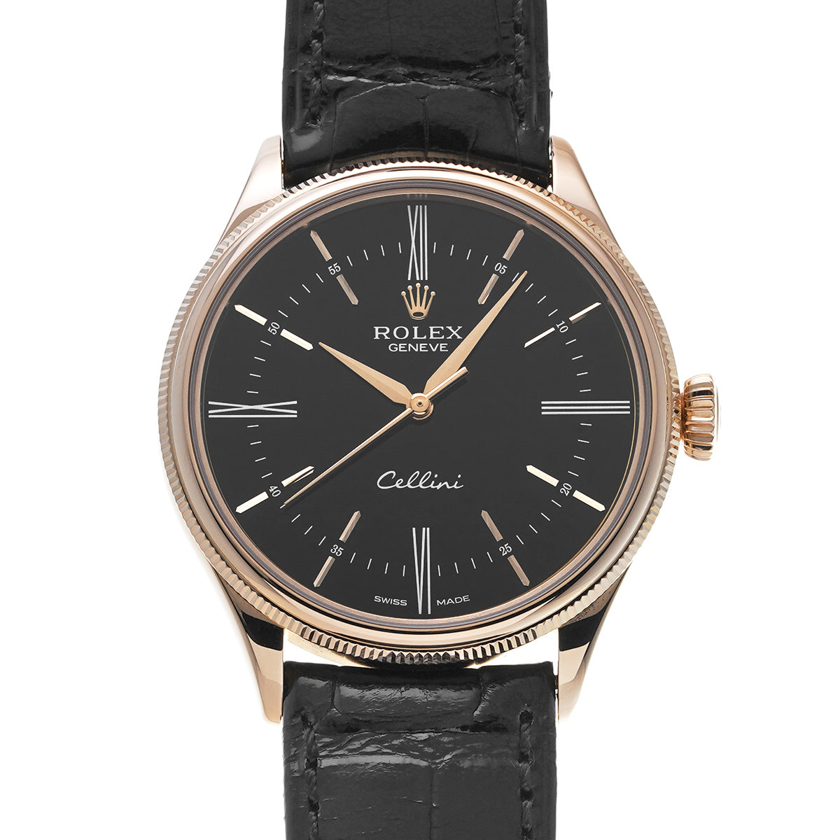 50505 Cellini Time Random Serial Black ROLEX Men's [Pre-owned].