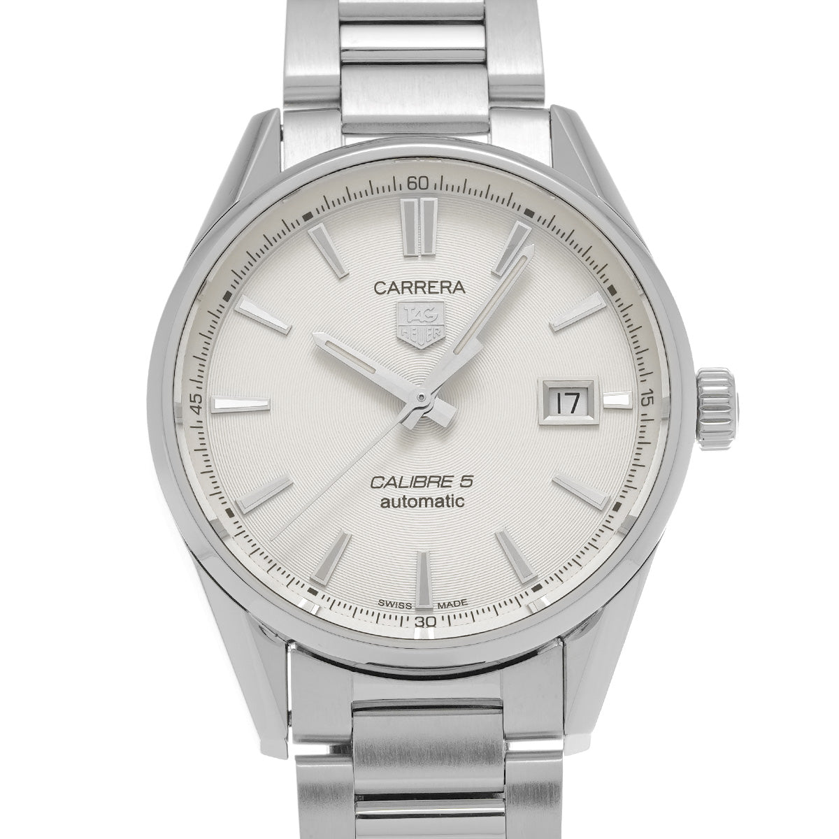 CARRERA Calibre 5 WAR211B.BA0782 Silver TAG HEUER Men's [Pre-Owned].