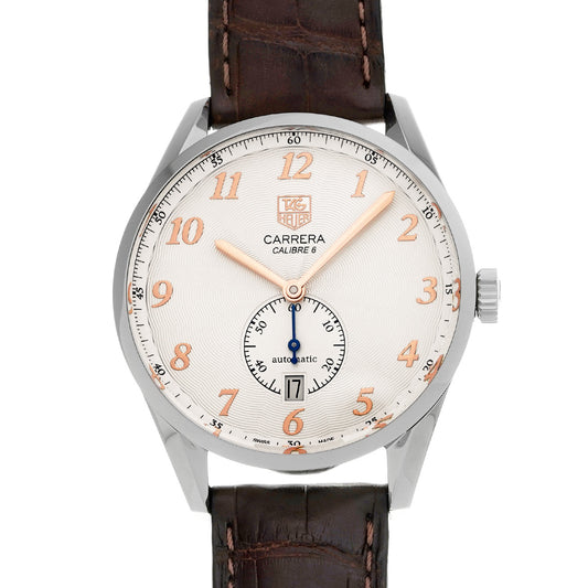 CARRERA Calibre 6 Heritage WAS2112.FC6181 Silver TAG HEUER Men's [Pre-Owned].
