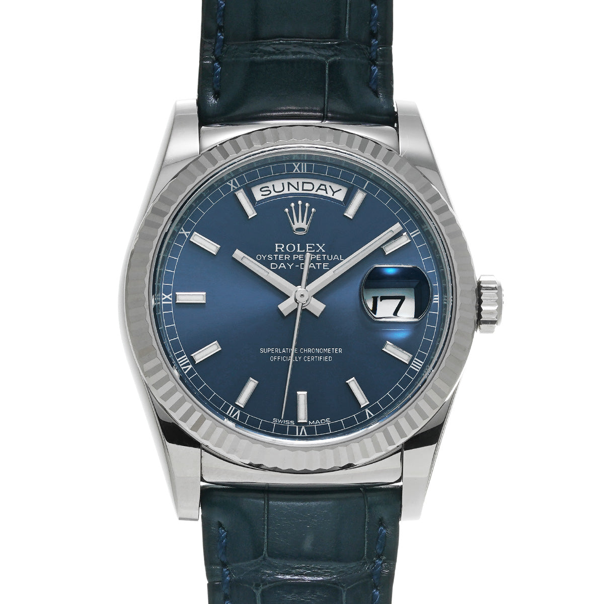 Day Date 118139 Random Serial Blue ROLEX Men's [Pre-owned].