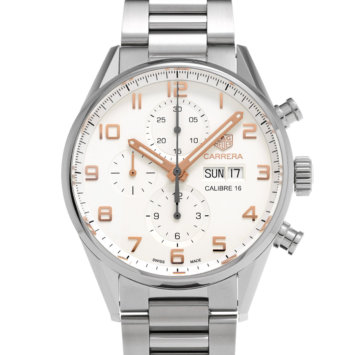 CARRERA Calibre 16 Chronograph Day Date CV2A1AC.BA0738 Opaline TAG HEUER Men's [Pre-Owned].