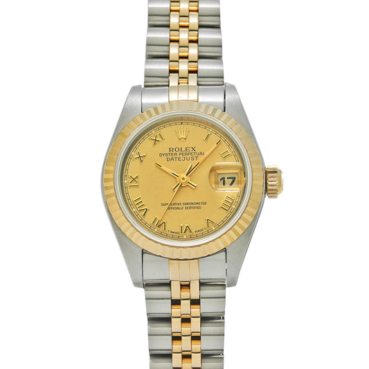 Datejust 69173 W (circa 1995) Champagne ROLEX Ladies [Pre-Owned].