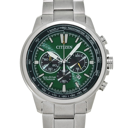Chronograph Eco-Drive CA4570-88X Green CITIZEN Men's [Pre-Owned].