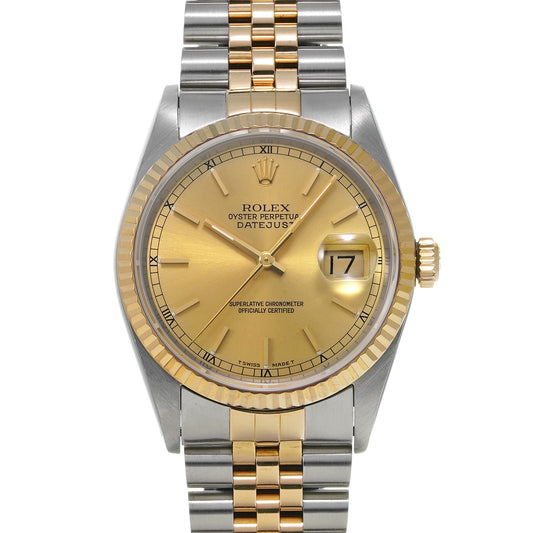 Datejust 16233 X (manufactured circa 1993) Champagne ROLEX Men's [Pre-Owned].