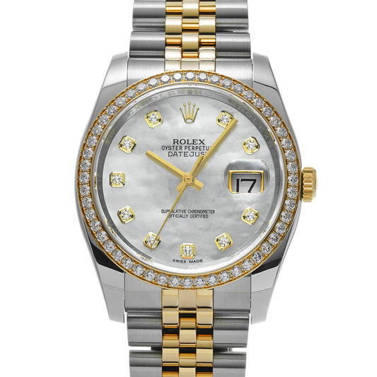 DATE JUST 116243NR Random Serial White MOP ROLEX Men's [Pre-Owned].