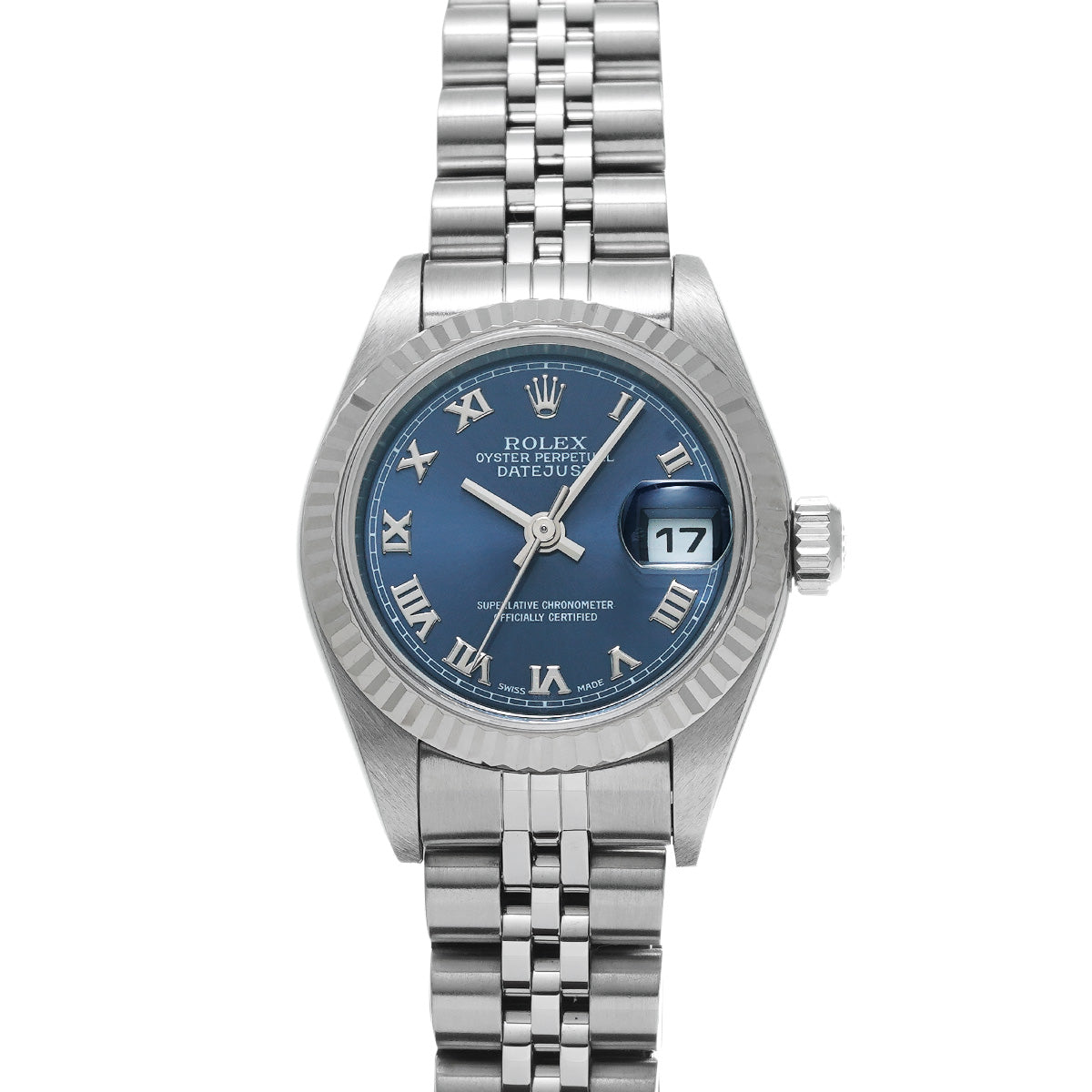 DATE JUST 79174 P (manufactured circa 2000) Blue ROLEX Ladies [Pre-Owned].