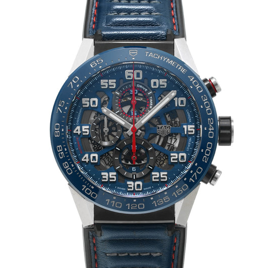 CARRERA Calibre Heuer 01 Chronograph Red Bull Racing CAR2A1N.FT6100 Blue TAG HEUER Mens [Pre-Owned]