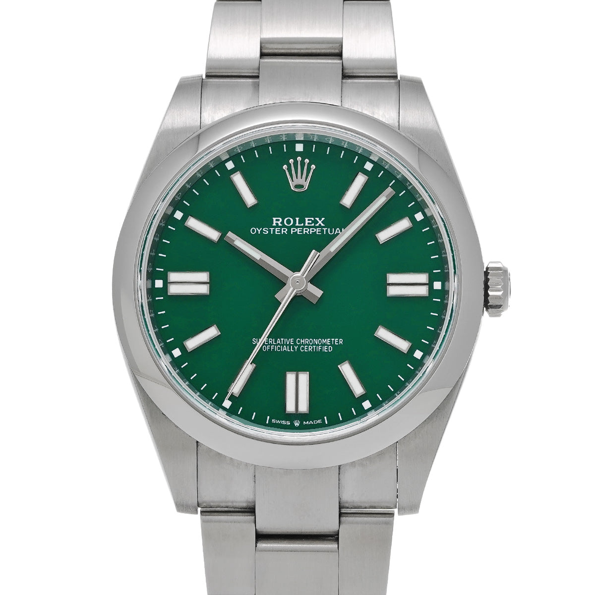 Oyster Perpetual 41 124300 Random Serial Green ROLEX Men's [Pre-Owned].