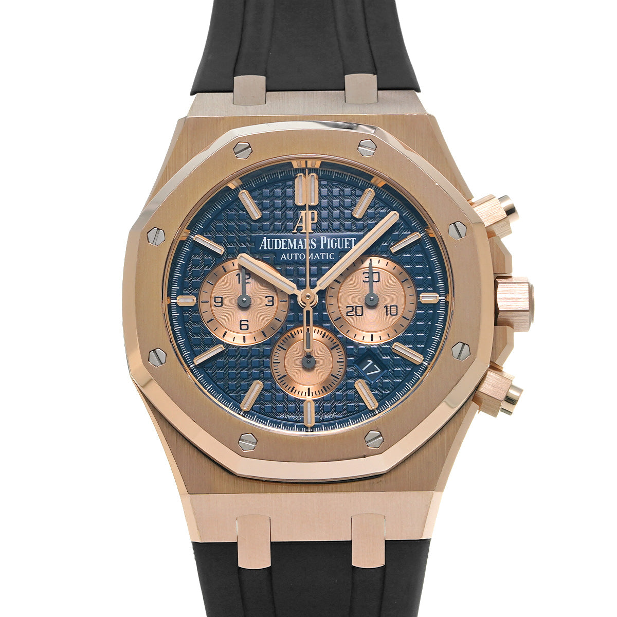 Royal Oak Chronograph 26331OR.OO.D315CR.01 Blue/Pink Gold AUDEMARS PIGUET Men's [Pre-Owned]