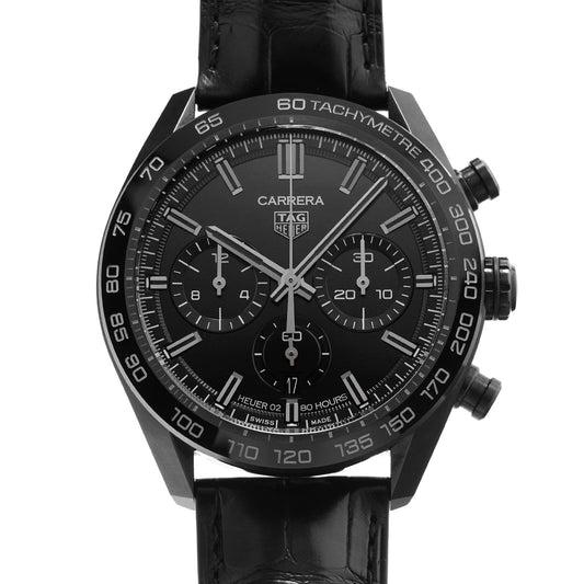 CARRERA Calibre Heuer 02 Japan Black Edition CBN2A1G.FC6501 Black TAG HEUER Men's [Pre-owned].