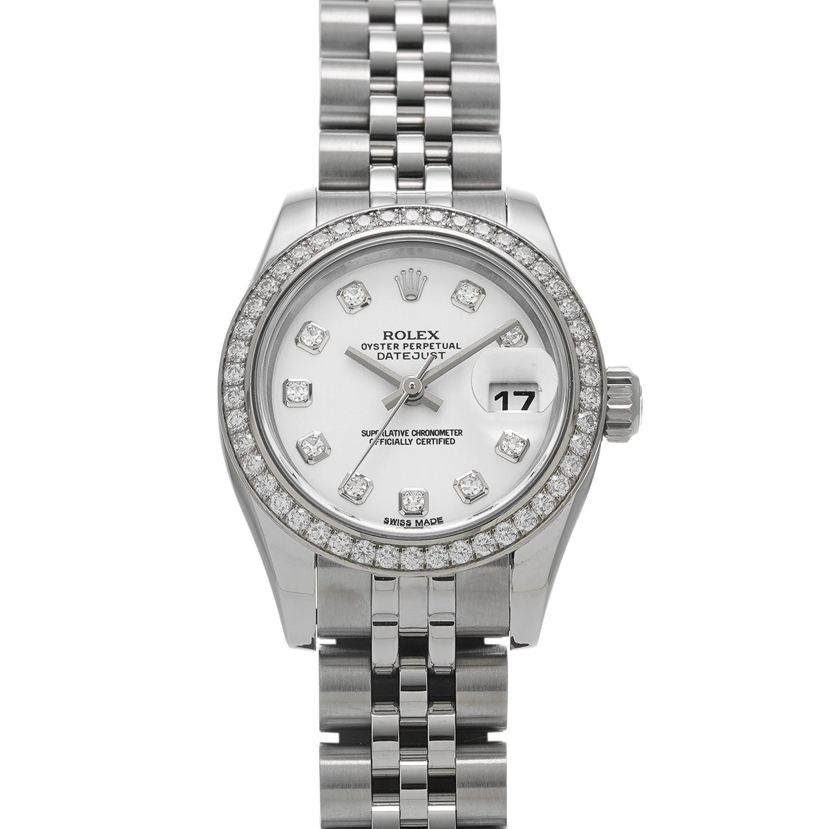 Lady Datejust 26 179384G Random Serial White/Diamond ROLEX Ladies [Pre-Owned].