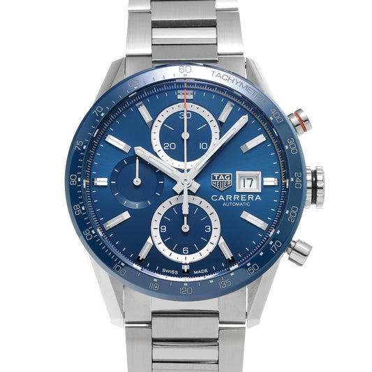 CARRERA Calibre 16 Chronograph CBM2112.BA0651 Blue TAG HEUER Men's [Pre-Owned].