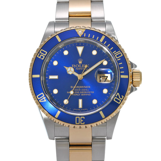 Submariner Date 16613 M (manufactured circa 2007) Blue ROLEX Men's [Pre-Owned].