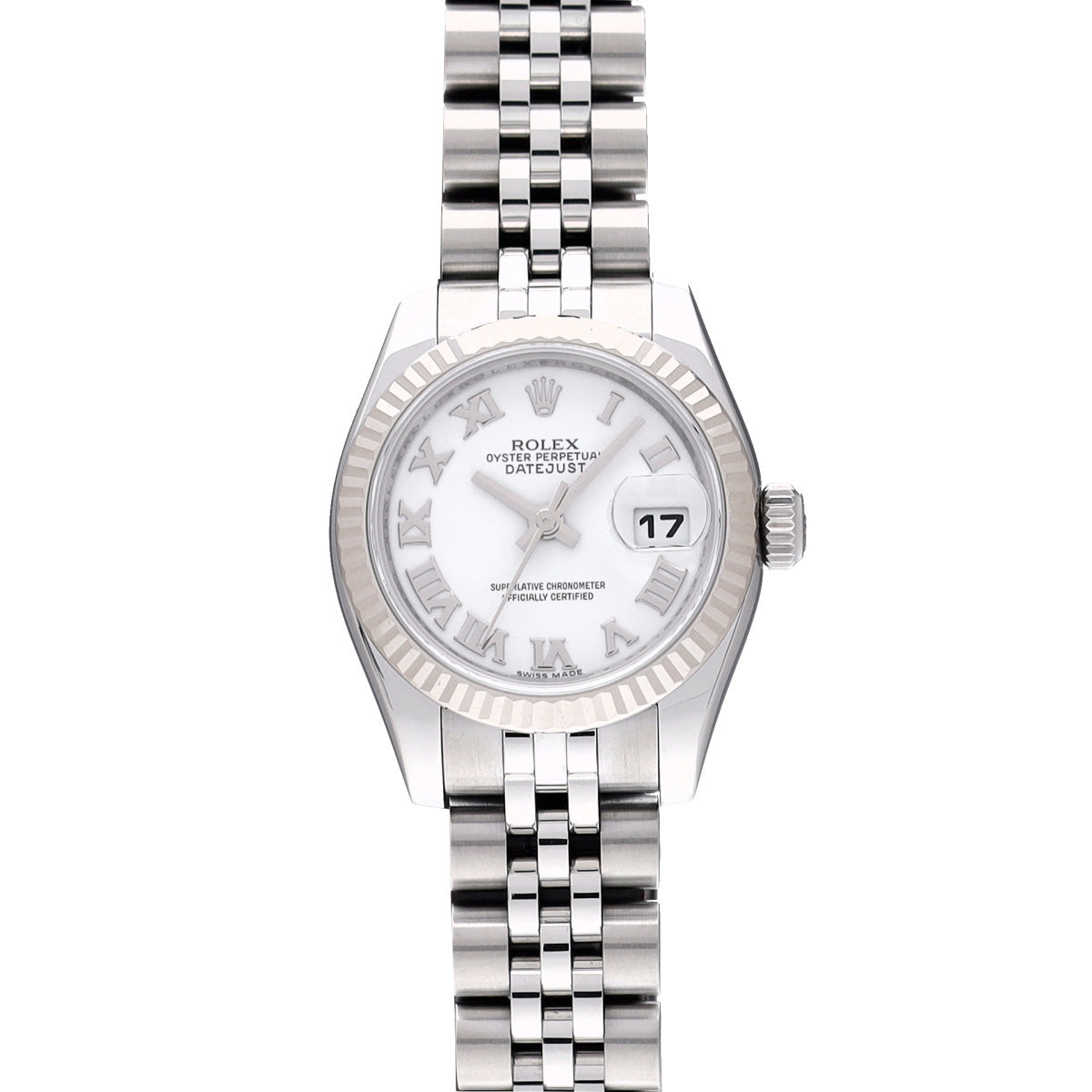DATE JUST 179174 Random Serial White ROLEX Ladies [Pre-owned].