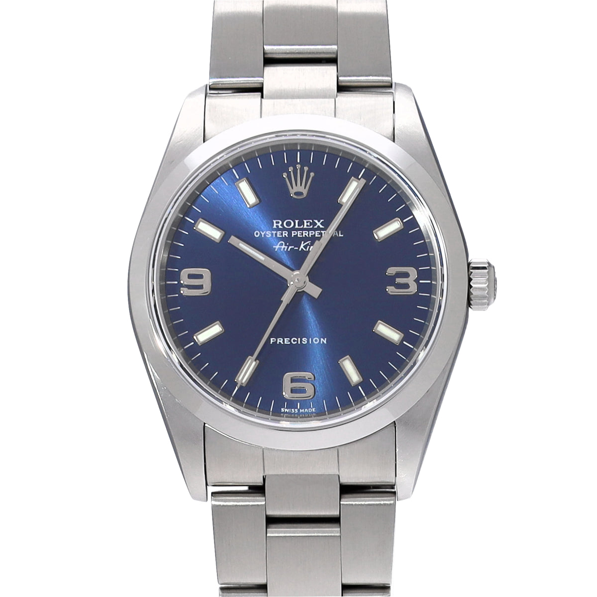 Air-King 14000M P (manufactured circa 2001) Blue ROLEX Men's [Pre-Owned].