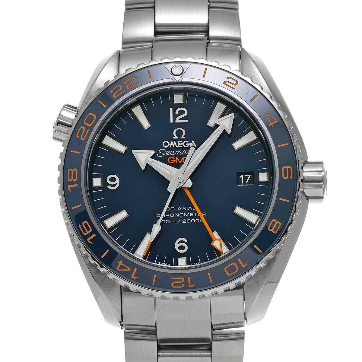 Seamaster Planet Ocean 600 Co-Axial GMT Good Planet 232.30.44.22.03.001 Blue OMEGA Mens [Pre-Owned]