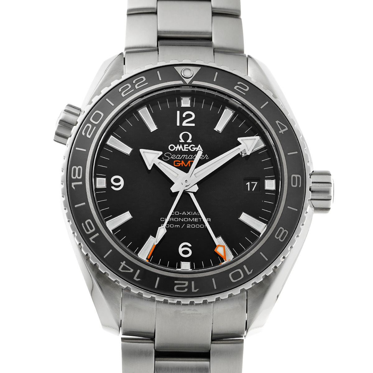 232.30.44.22.01.001 Seamaster Planet Ocean 600 Co-Axial GMT Black OMEGA Men's [Pre-Owned].