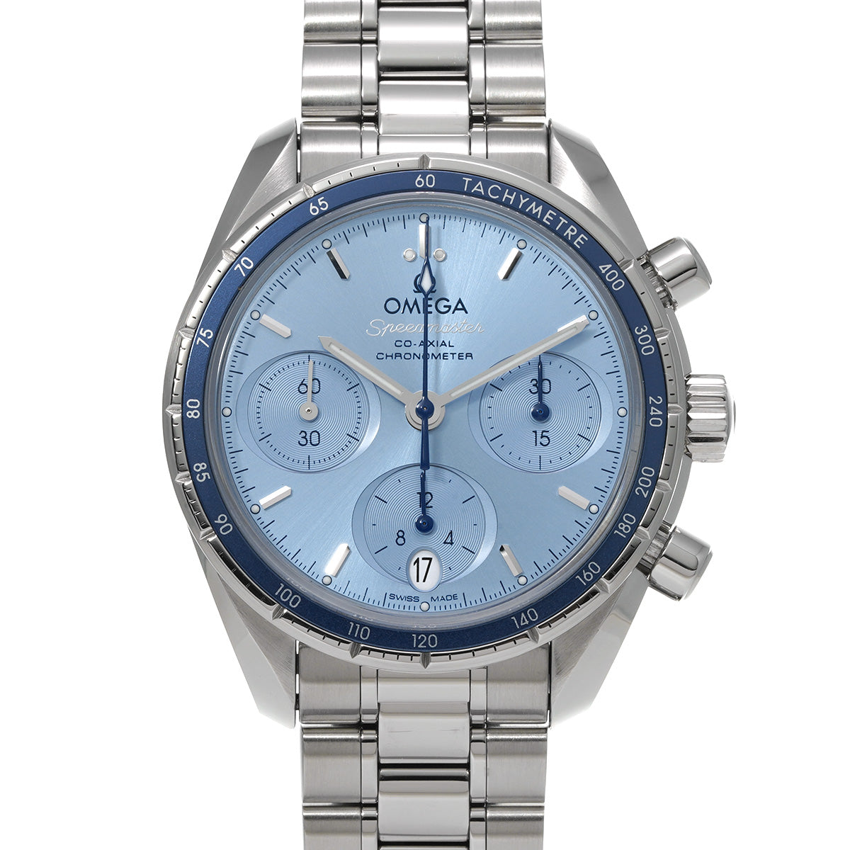 Speedmaster 38 Co-Axial 324.30.38.50.03.001 Blue OMEGA Unisex [Pre-Owned].