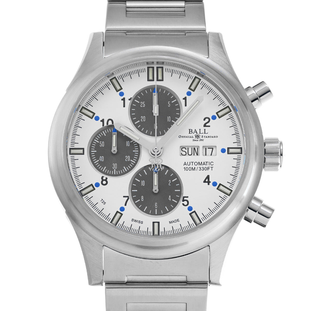 Storkman CM1090C-SJ-WH1BE White/Gray BALLWATCH Men's [Pre-owned].