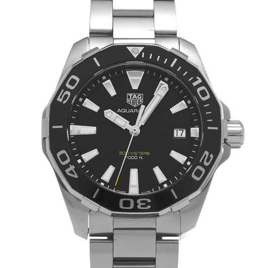 Aquaracer Quartz WAY111A.BA0928 Black TAG HEUER Men's [Pre-Owned].