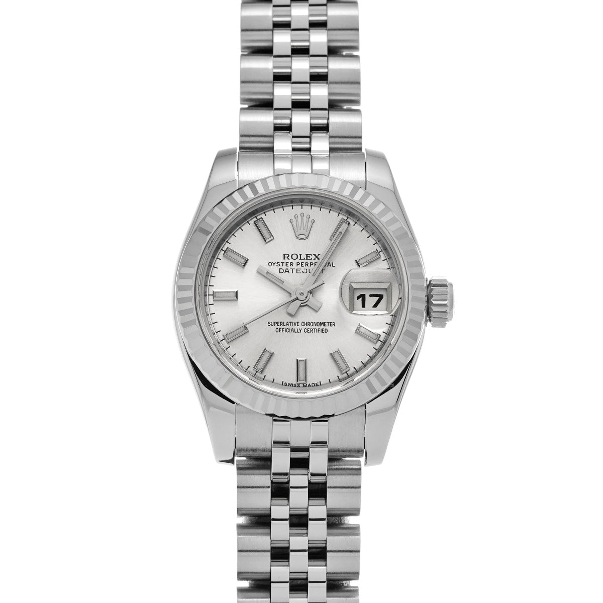 DATE JUST 179174 Random Serial Silver ROLEX Ladies [Pre-owned].