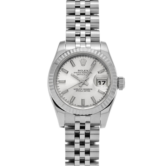 DATE JUST 179174 Random Serial Silver ROLEX Ladies [Pre-owned].