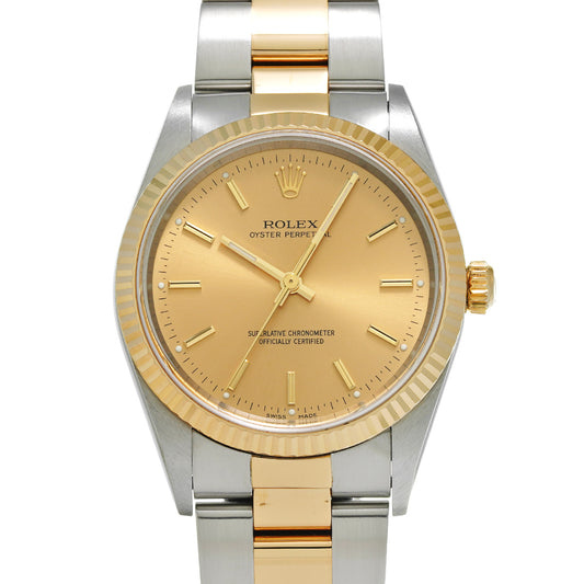 Oyster Perpetual 34 14233M P (made around 2000) Champagne ROLEX Men's [Pre-Owned].