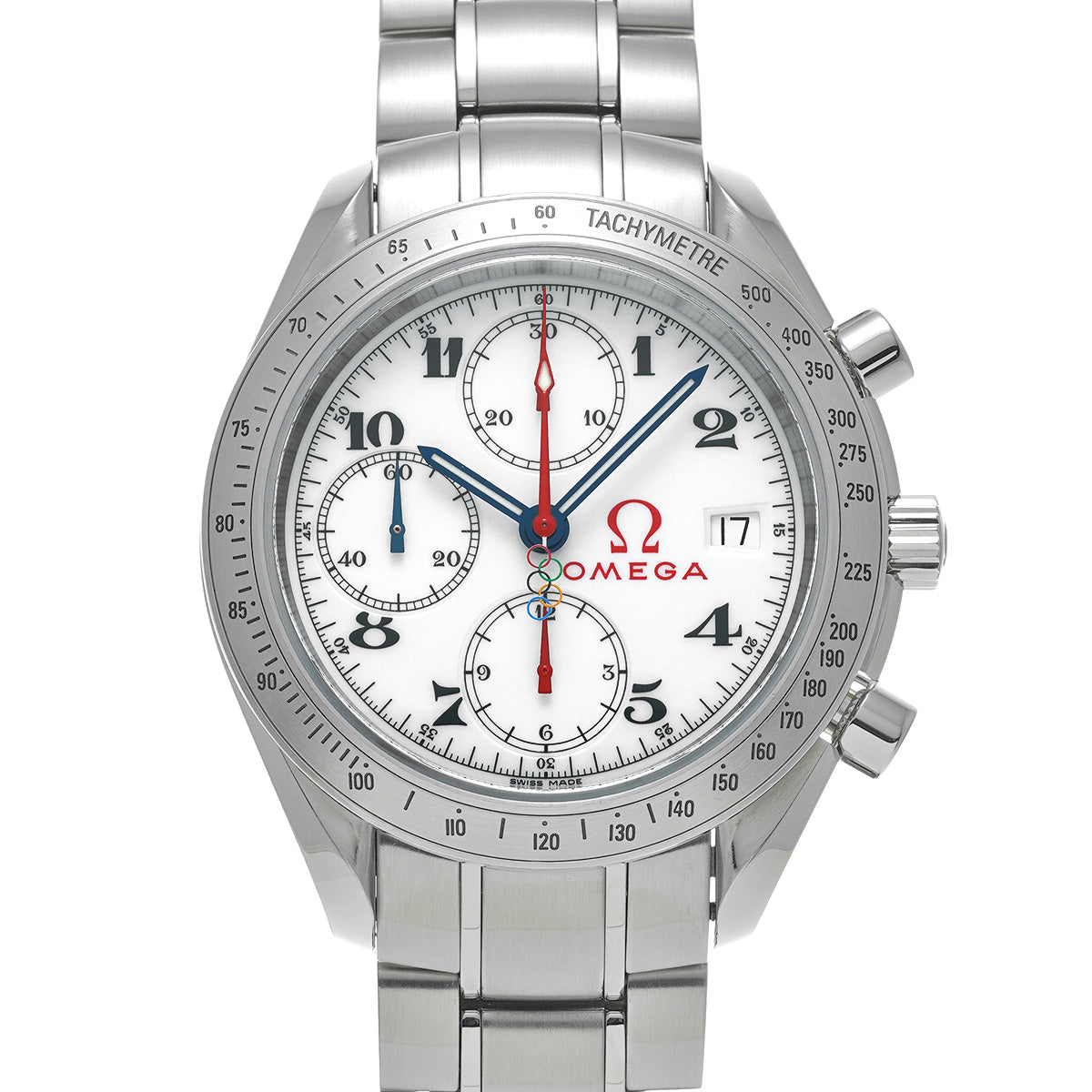 Speedmaster Date Olympic Collection 323.10.40.40.04.001 White OMEGA Men's [Pre-owned].