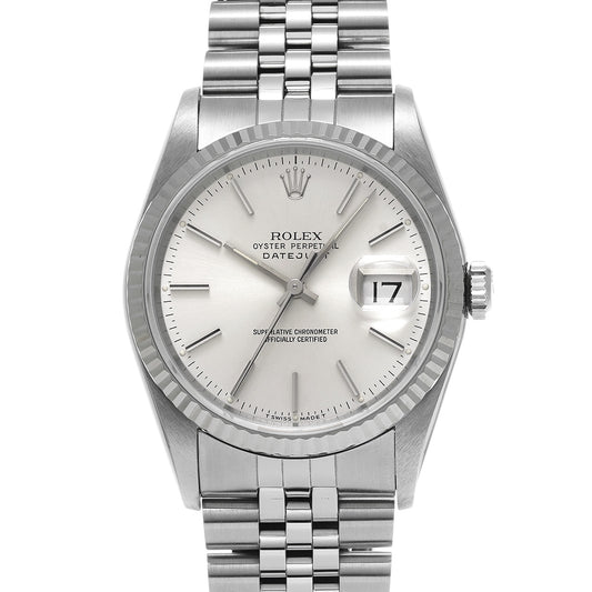 DATE JUST 16234 E (manufactured circa 1990) White ROLEX Men's [Pre-Owned].