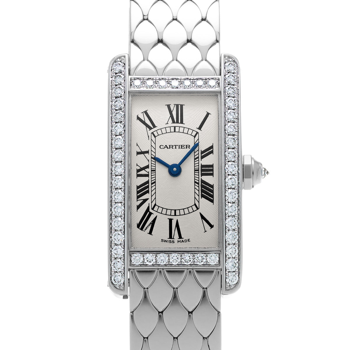 Tank American SM WB710009 Silver CARTIER Ladies [Pre-Owned].