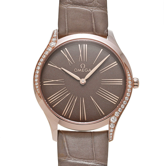 De Ville Tresor Quartz 428.58.36.60.13.001 Brown OMEGA Ladies [Pre-owned]