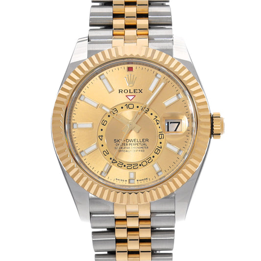 SKYDWELLER 336933 Random Serial Champagne ROLEX Men's [Pre-Owned].