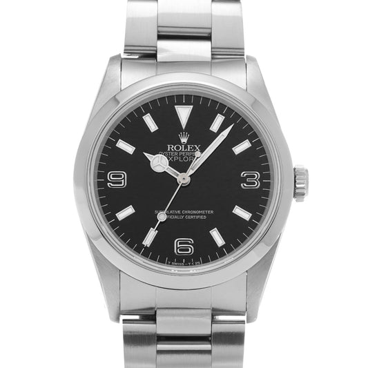 Explorer 14270 E (manufactured circa 1991) Black ROLEX Men's [Pre-Owned].