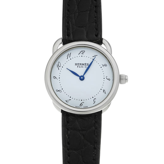 Arceau 28mm AR5.210 White HERMES Ladies [Pre-owned].