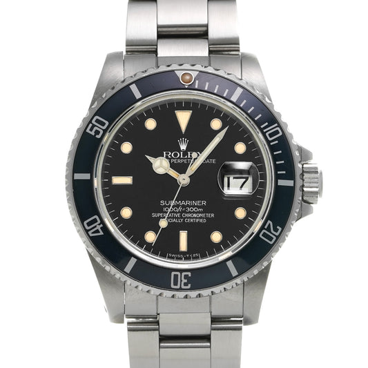 Submariner Date 16800 83s (manufactured circa 1983) Black ROLEX Men's [Pre-Owned].