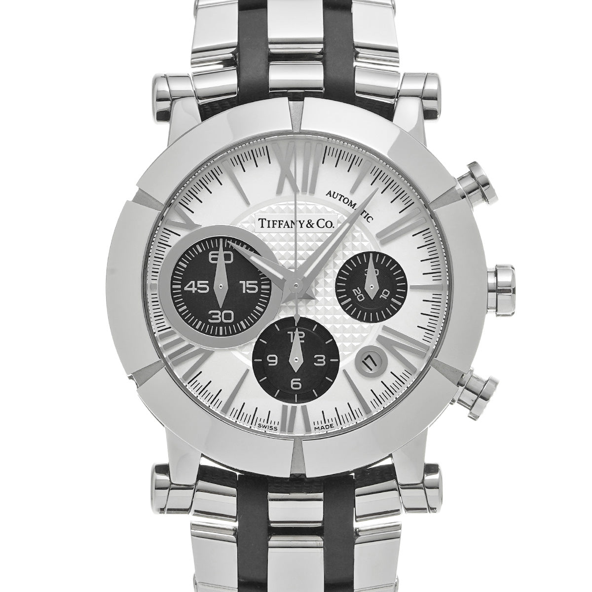 Atlas Gent Chronograph Z1000.82.12A21A00A Silver/Black TIFFANY &amp; Co. men's [pre-owned]
