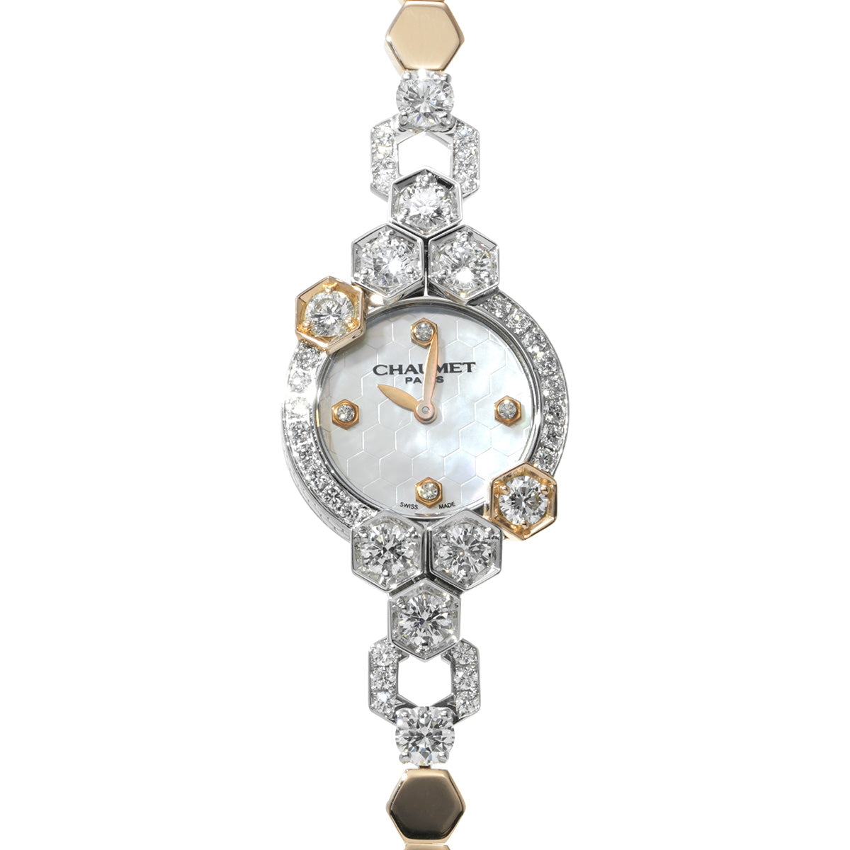 W16503-46A Be My Love White MOP/Diamond Chaumet Ladies [Pre-owned].